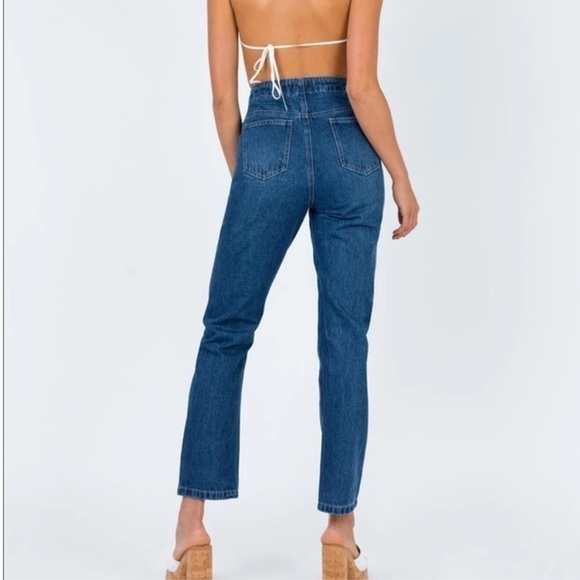 PRINCESS Polly Vela High Waisted Button Front Straight Leg Jeans | Size 2 - Picture 16 of 16